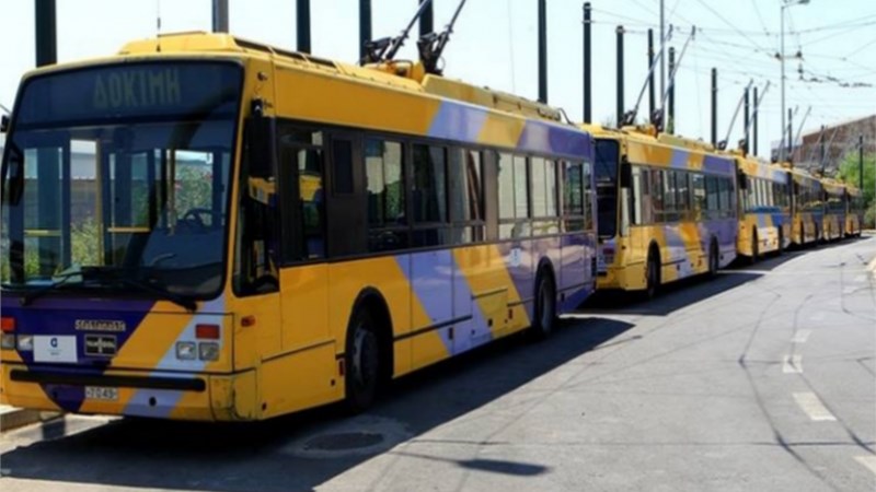 Στάση εργασίας στα τρόλεϊ