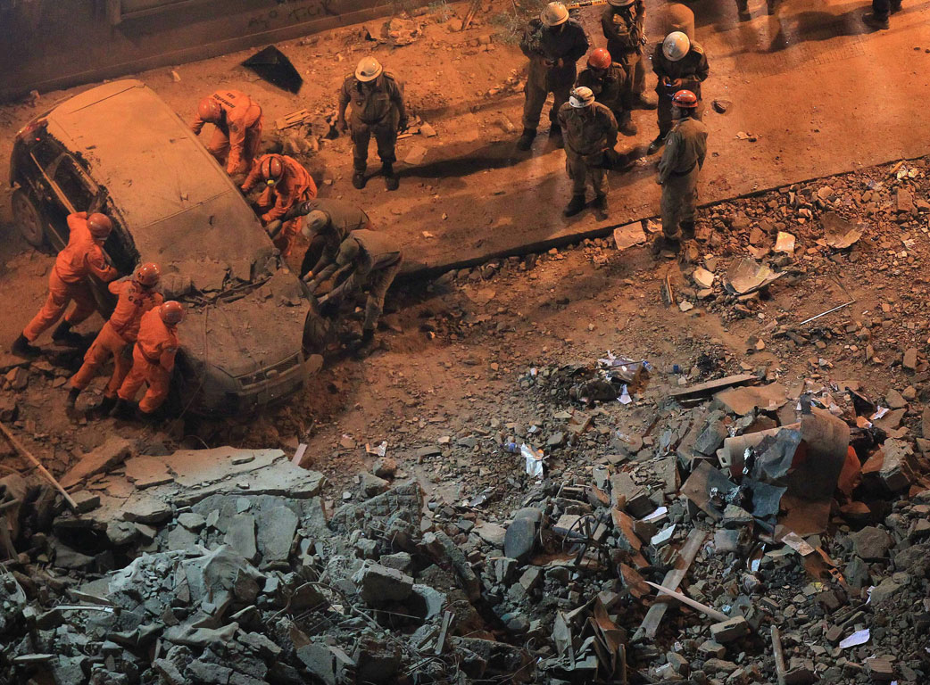 Η στιγμή της κατάρρευσης των 3 κτηρίων στο Ρίο