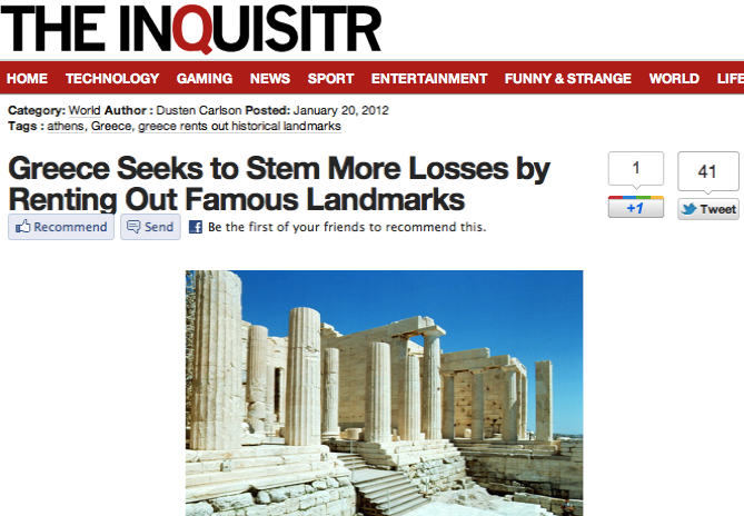 “Ελληνες…η ντροπή της δύσης!”