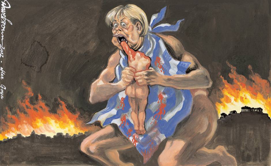 Η Μέρκελ ”τρώει” την Ελλάδα