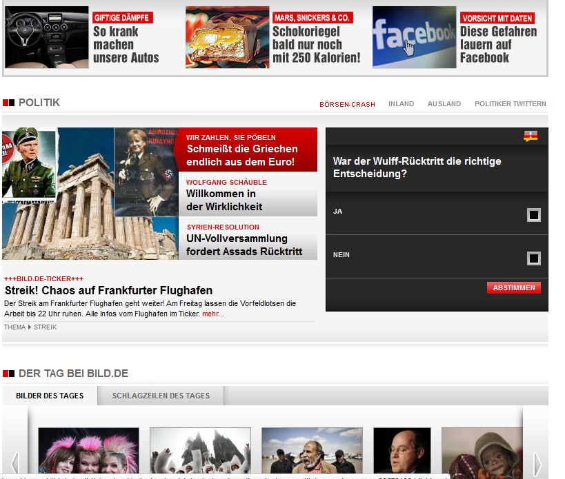 “Επιτέλους,πετάξτε έξω την Ελλάδα”