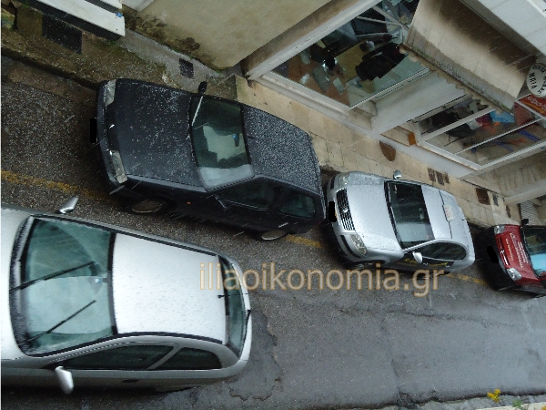 Έντονη χαλαζόπτωση