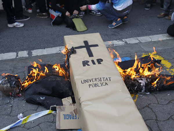 Επεισόδια και στην Ισπανία