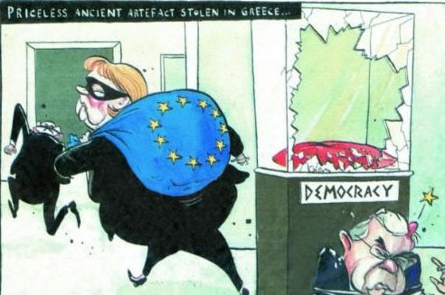 Η Μέρκελ “έδειρε” τον Παπαδήμο