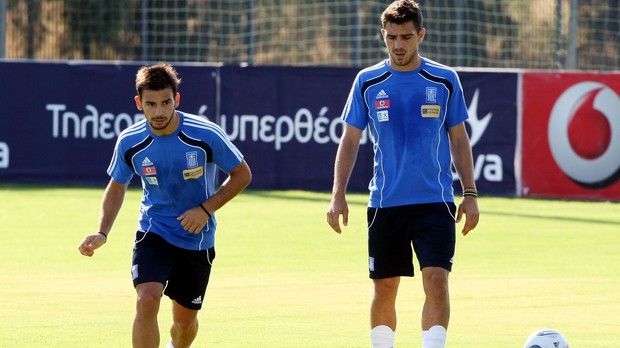 Ποδοσφαιριστές σε διαφήμιση