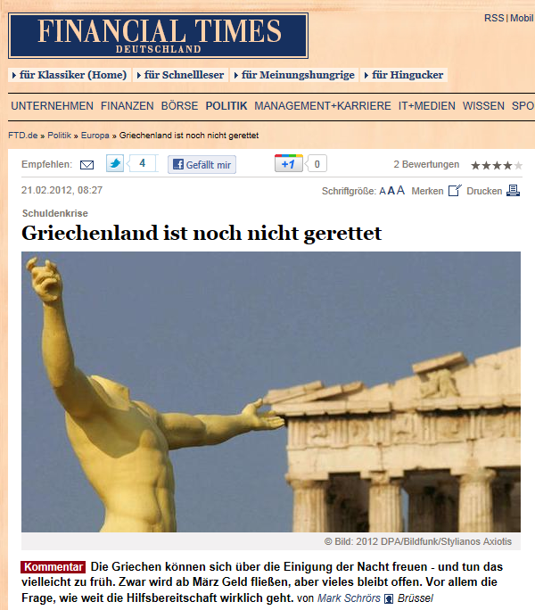 “Έλληνες μην χαίρεστε…”