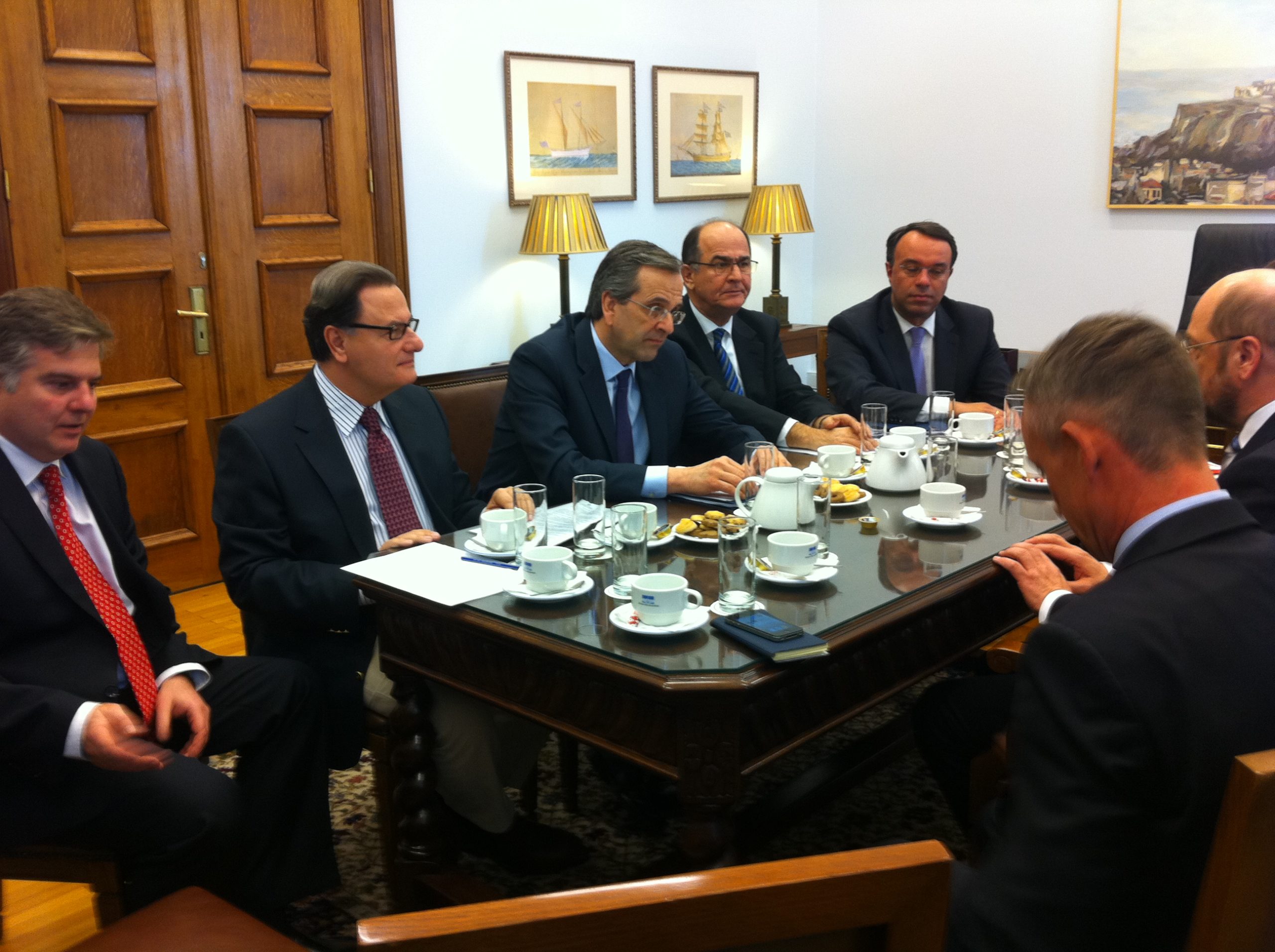 Τώρα-Συνάντηση Σαμαρά-Σουλτς