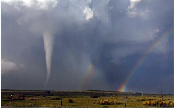 Ουράνιο τόξο και Ανεμοστρόβιλος