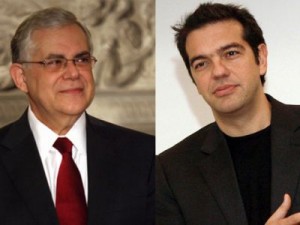 Συνάντηση Παπαδήμου-Τσίπρα