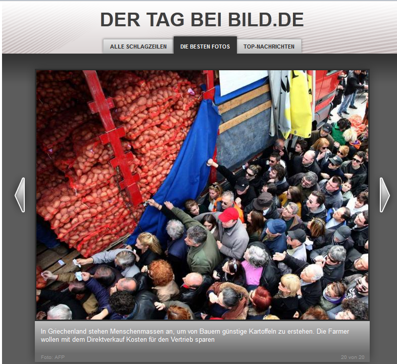 Οι Γερμανοί για την πατάτα