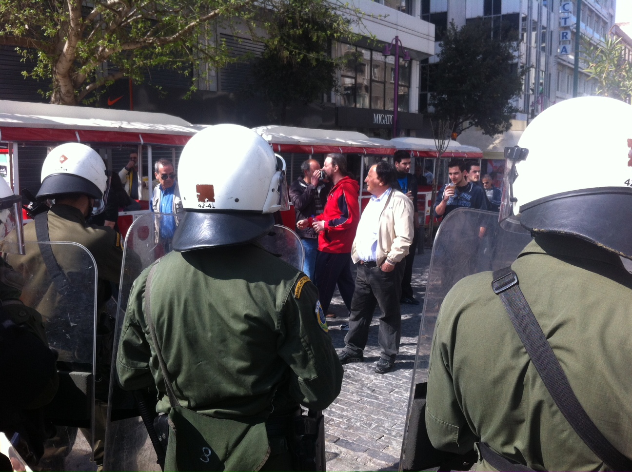 Το μπλόκο στην Ερμού