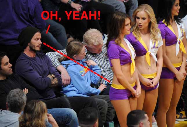 Τι κοιτάζει ο Μπέκαμ;