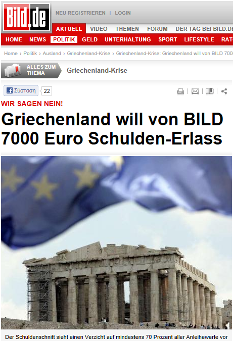 Η Bild αγόρασε Ελληνικά ομόλογα!