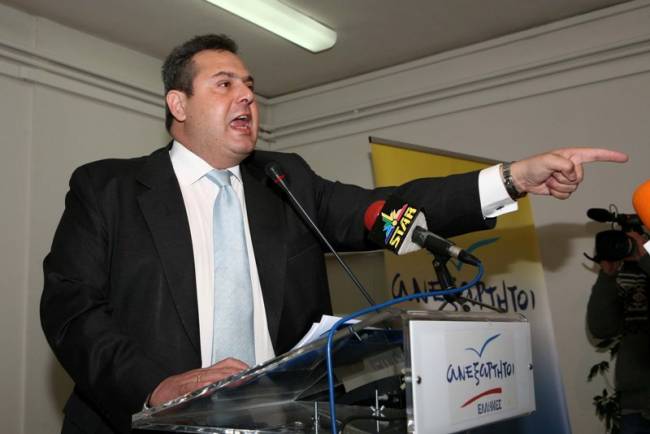 Απάντηση Καμμένου στον Καρατζαφέρη