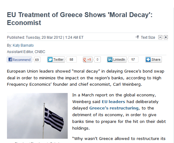 Η “ηθική παρακμή” των Ευρωπαίων