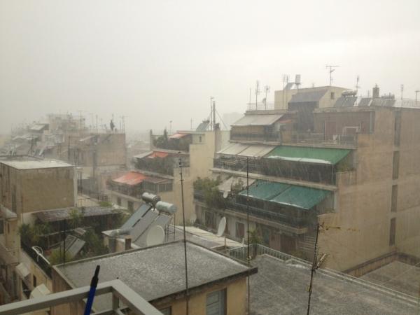 Τώρα-Χαλάζι στην Αθήνα