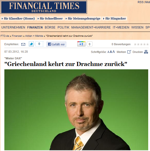 “Η Ελλάδα γυρίζει στη δραχμή”