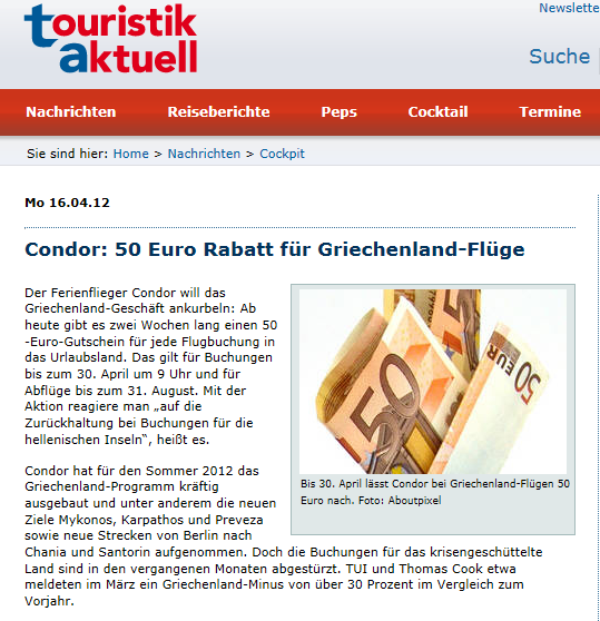 “50 ευρώ για όποιον πάει Ελλάδα”