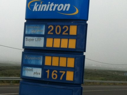 Δύο ευρώ το λίτρο η βενζίνη