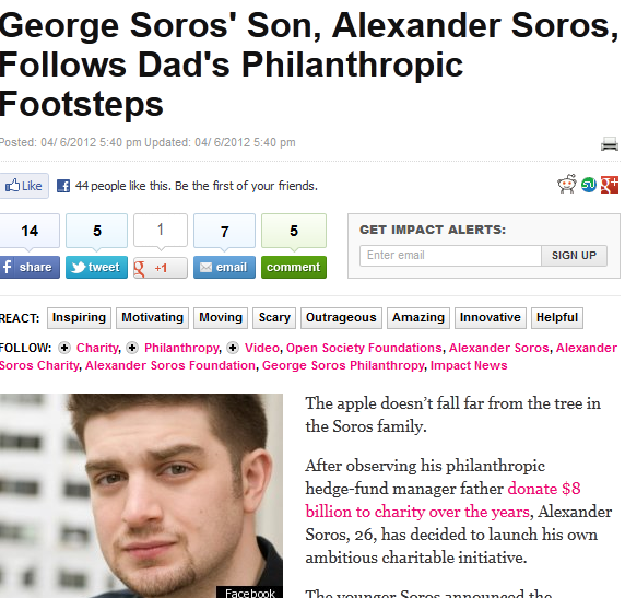 Ο μικρός…Soros