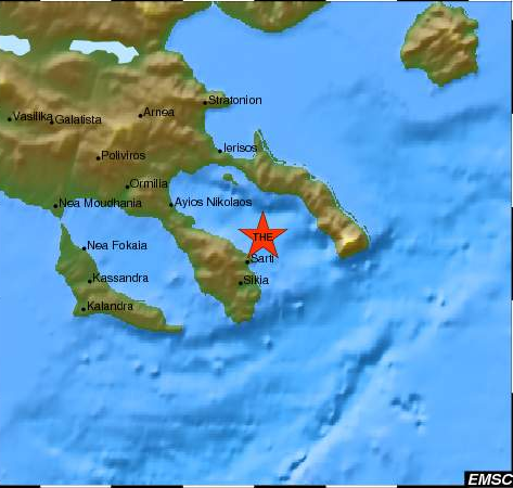 Μικρός σεισμός στη Χαλκιδική