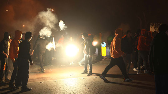 Δακρυγόνα κατά οπαδών