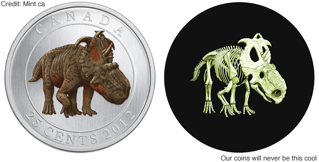 Νομίσματα με δεινοσαύρους