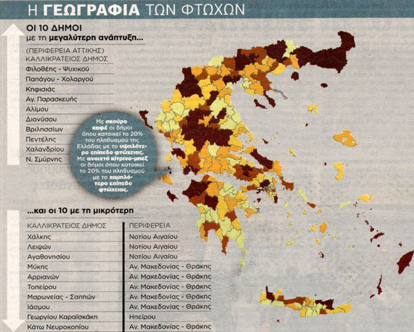 Ο χάρτης της φτώχειας