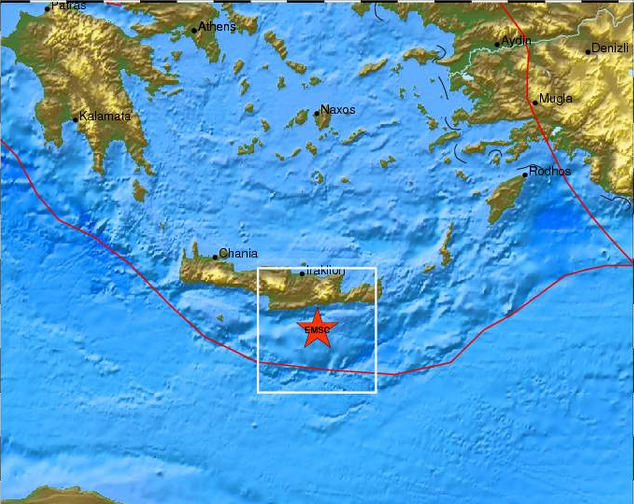 Τώρα-Σεισμός στην Ιεράπετρα