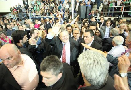 Ένταση στην ομιλία του Βενιζέλου