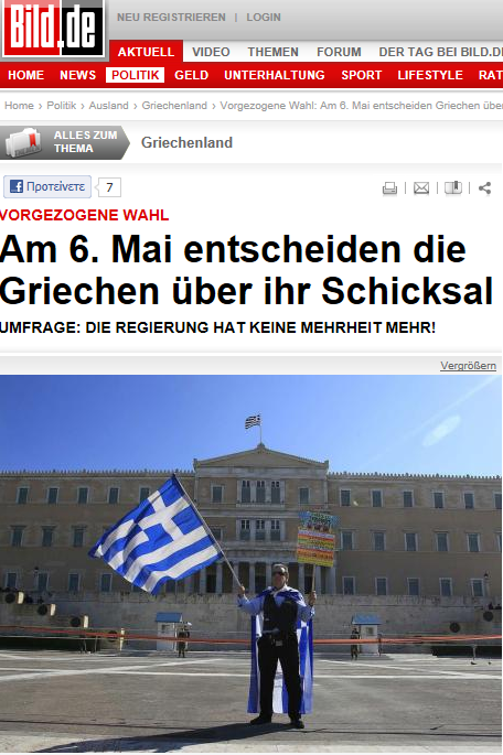 Η Bild για τις εκλογές