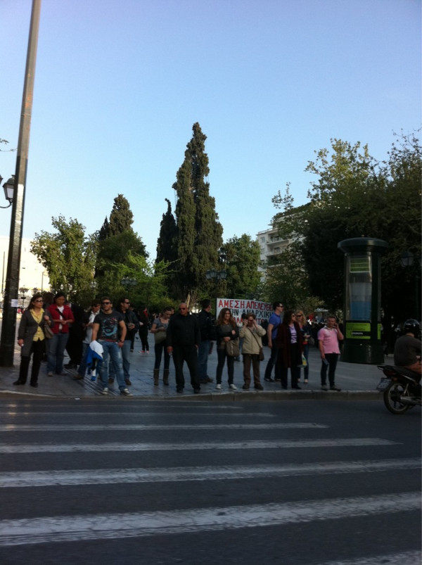 Τώρα-Συγκέντρωση στο Σύνταγμα