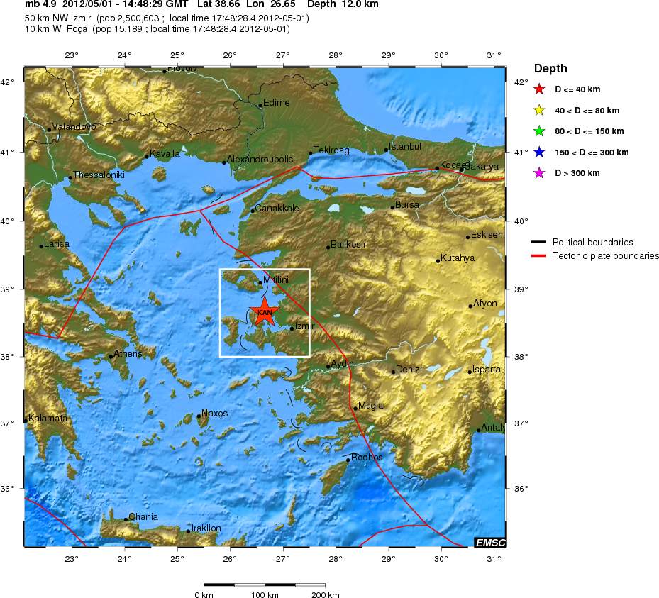 Ισχυρός σεισμός στην Τουρκία