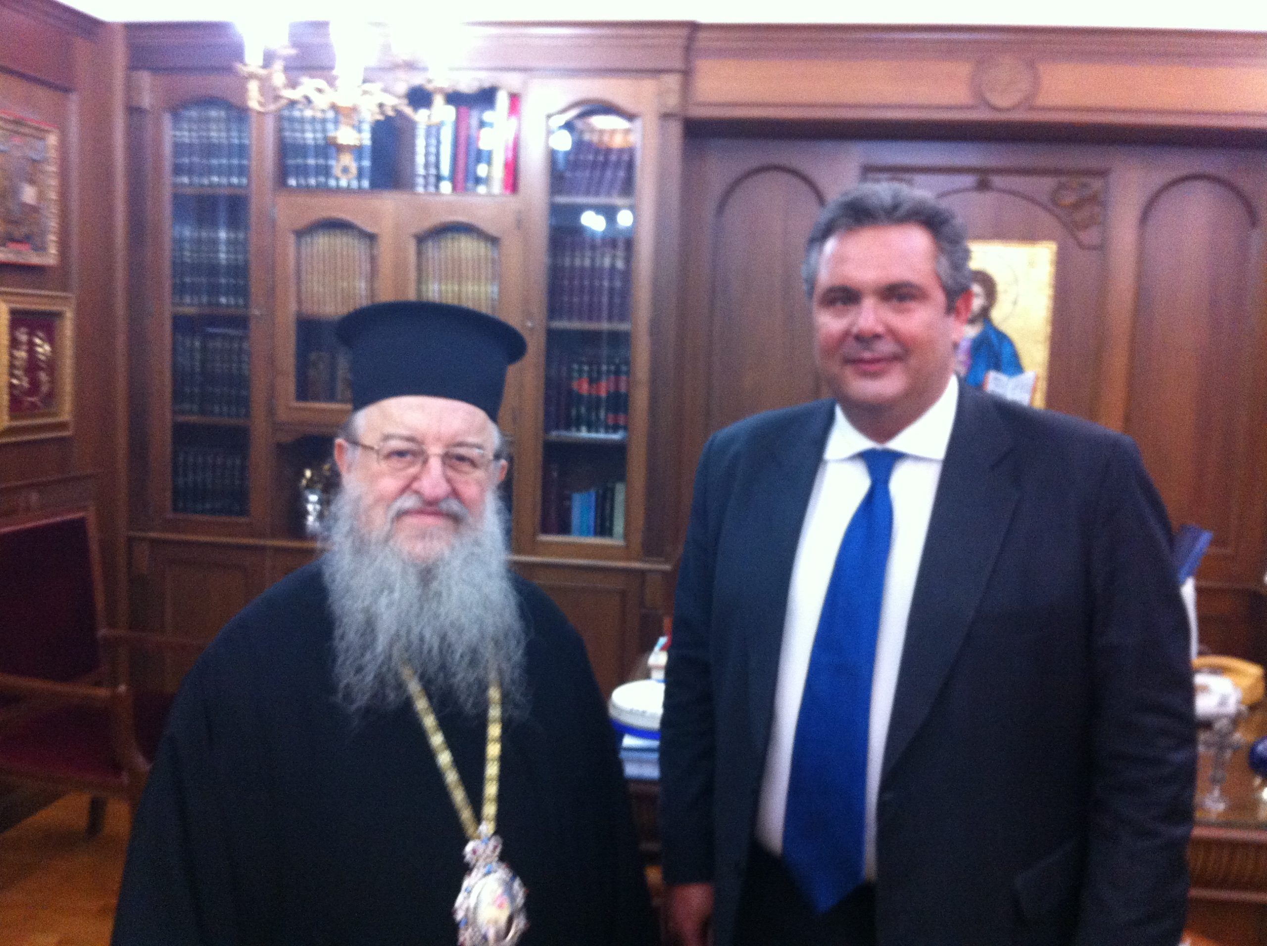 Ο Καμμένος συνάντησε τον Άνθιμο