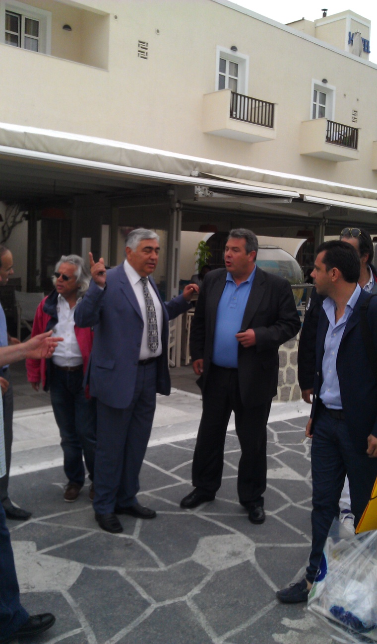 Ο Καμμένος στη Μήλο