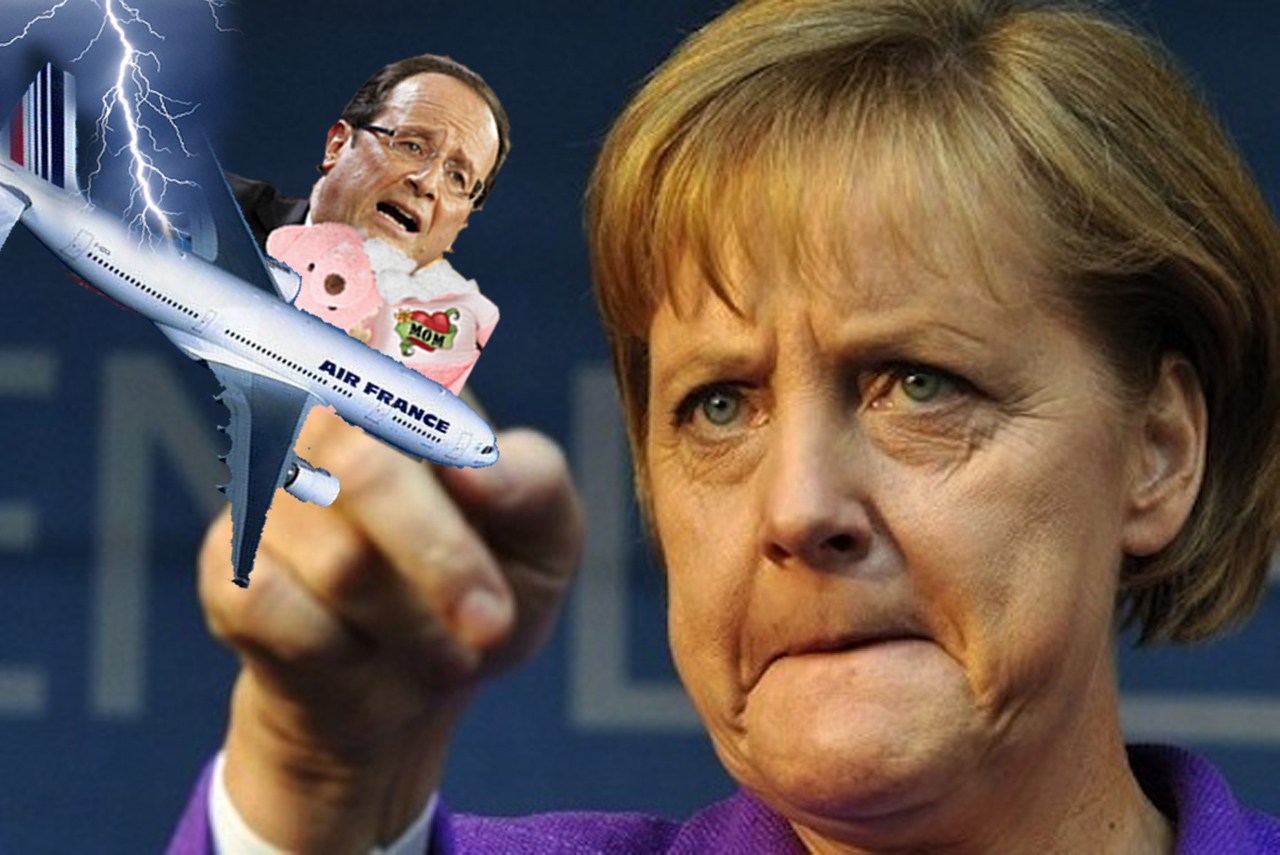 Το “μάτι” της Μέρκελ στον Ολάντ