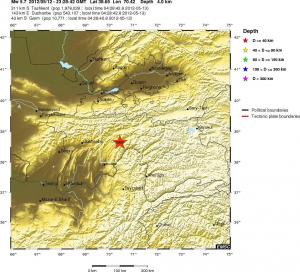Σεισμός 5,7 R στο Τατζικιστάν