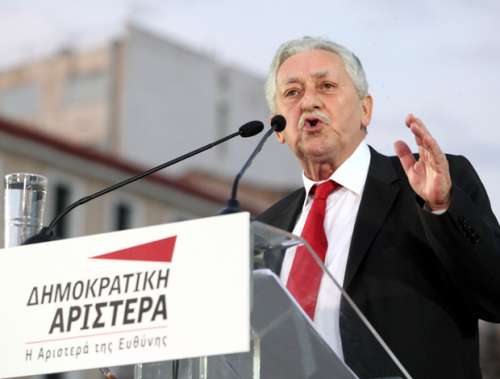 Ο Κουβέλης για τις καταθέσεις