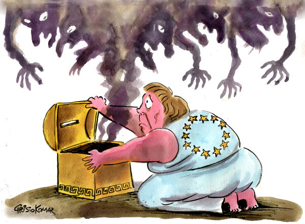 Ο εφιάλτης της Μέρκελ σε σκίτσα