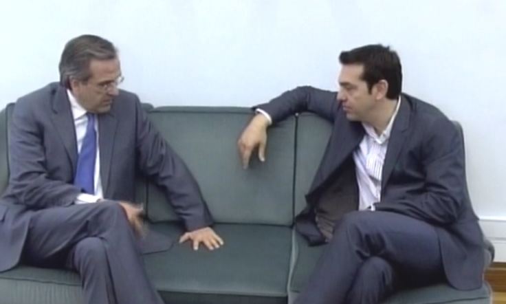 Οι πρώτες εικόνες από τη συνάντηση Σαμαρά-Τσίπρα