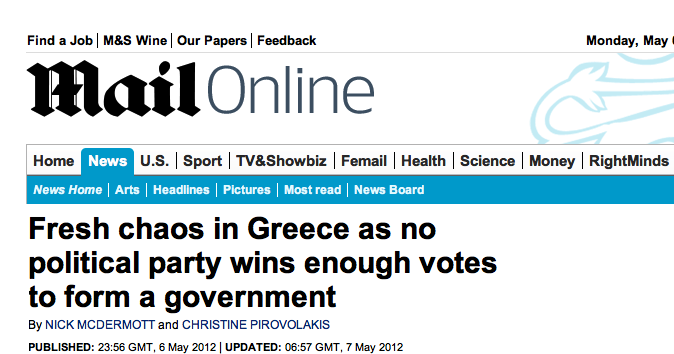 “Φρέσκο χάος στην Ελλάδα”