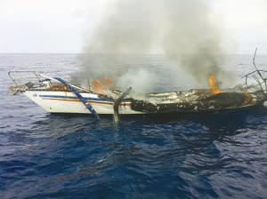 Κάηκε καταδυτικό σκάφος