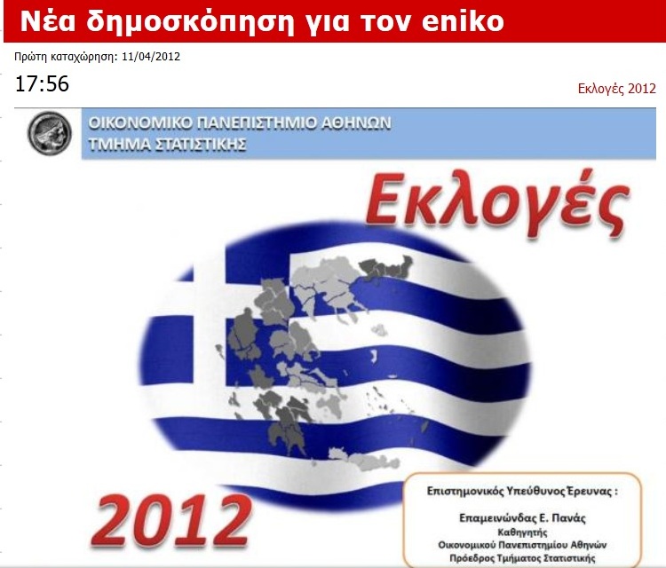 Μόνο η δημοσκόπηση των φοιτητών για τον eniko έπεσε μέσα