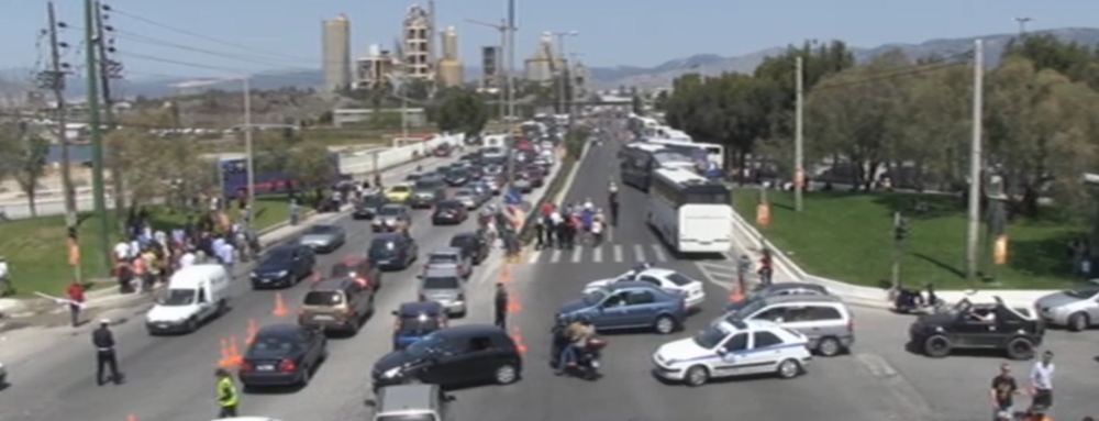 Τώρα-Μποτιλιάρισμα στη Χαλυβουργία