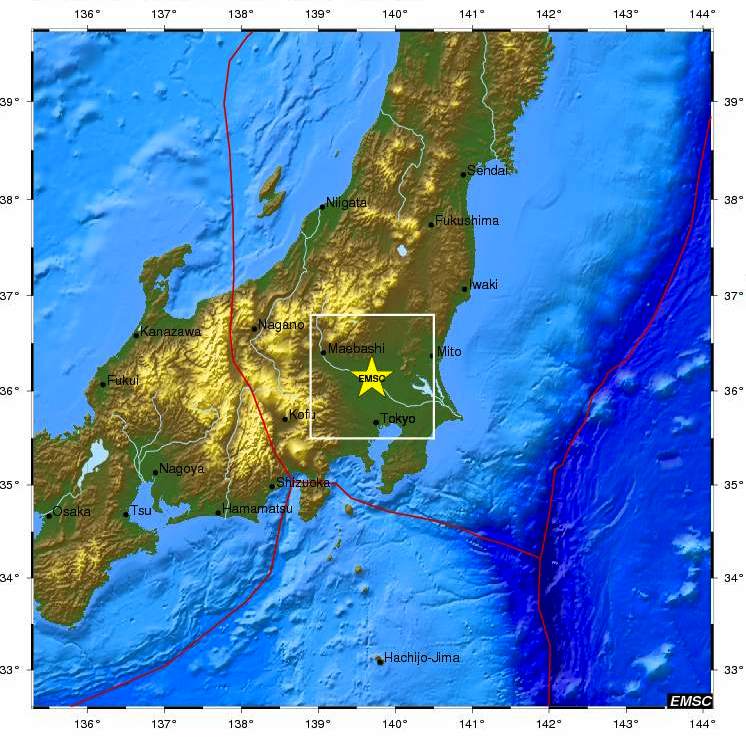 4.9 ρίχτερ στην Ιαπωνία