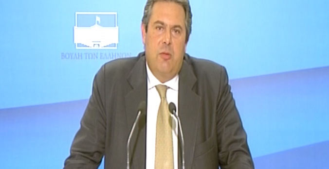 Tώρα-Καμμένος: “Δεν υπάρχει η αναγκαία πλειοψηφία για να γίνει κυβέρνηση αντιμνημονιακού μετώπου”