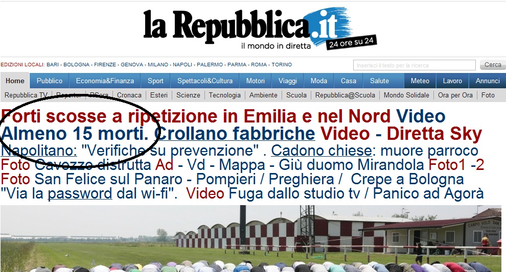 15 οι νεκροί στην Ιταλία