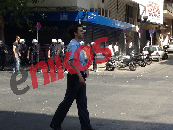 Διεκόπη η κυκλοφορία στην Πατησίων