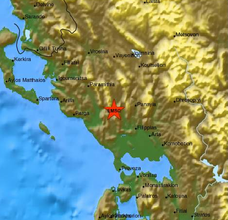 Τώρα-Σεισμός βόρεια της Άρτας