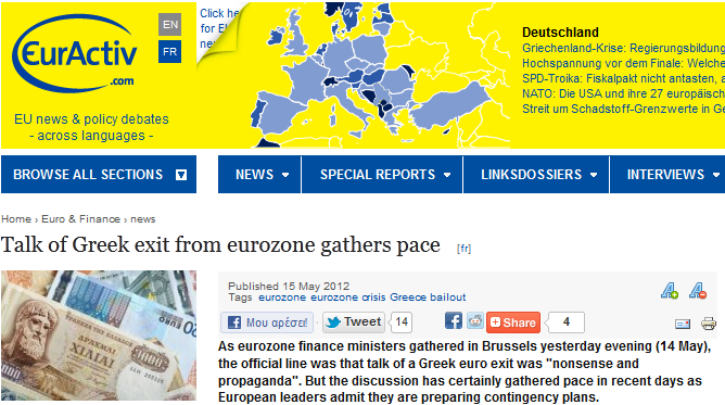 “Προπαγάνδα η έξοδος της Ελλάδας”